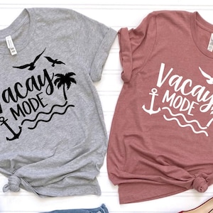 Vacation Shirt, Vacay Mode Shirt, Vacation Shirts for Women, Funny Travel Shirt, Vacay Mode, Vacation Tees,Traveler Gift,Womens Travel Shirt