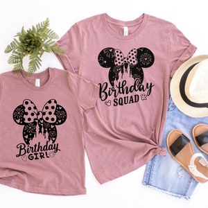 Disney Birthday Girl Shirt, Birthday Shirt Disney, Birthday Shirt For Women, Disney Birthday, Minnie Birthday, Girl Birthday Gift