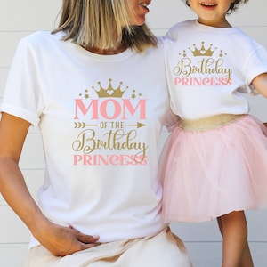 Family Matching Girl Princess Birthday Shirts, Birthday Girl Shirt, Birthday Girl Party, Princess Theme Party, Princess Birthday Shirt