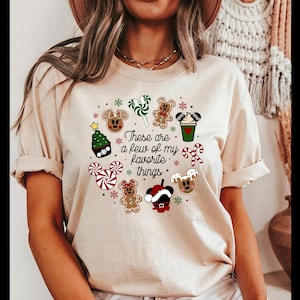 These Are a Few of my Favorite Things Disney Christmas Shirt,Disney Snacks Shirt Christmas Castle Shirt,Disneyland tee Magic Kingdom tshirt afbeelding 4