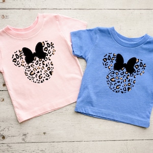 Leopard print Minnie shirt, Animal Kingdom shirt, women's Disney shirt, animal print Minnie women's shirt, unisex fit image 2