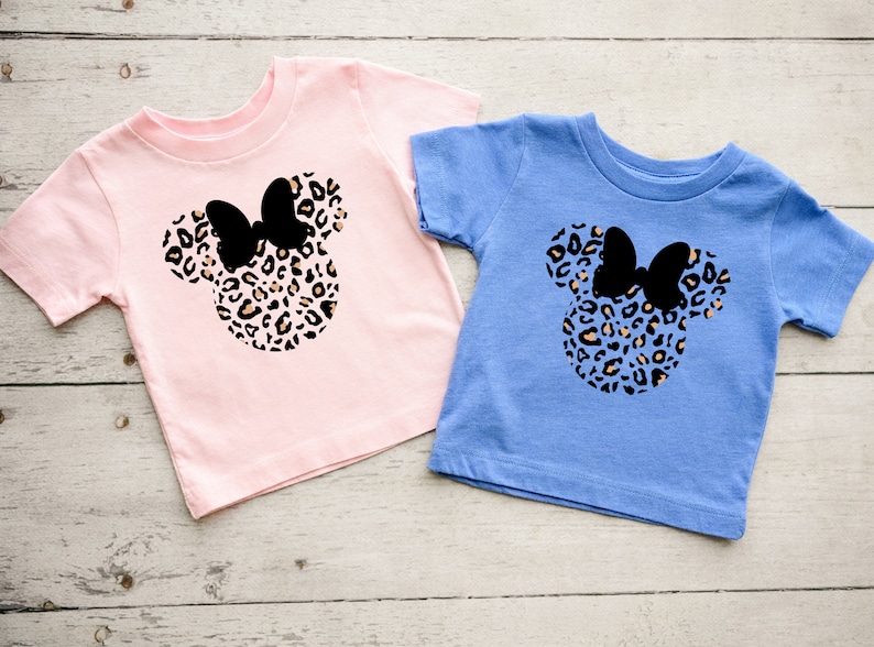 Leopard print Minnie shirt, Animal Kingdom shirt, women's Disney shirt, animal print Minnie women's shirt, unisex fit image 2