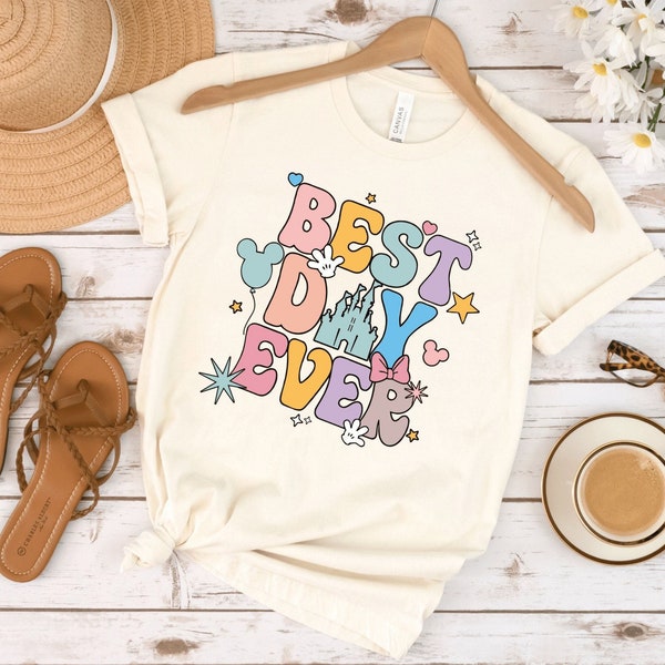 Disney Best Day Ever Shirt, Disneyworld Shirts, Disney Vacation Shirt, Disneyland Shirt, Disney Trip 2023, Disney Family Shirts, Disney Tee