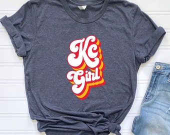 Retro Kansas City shirt, Retro KC, KC tshirt, Kansas City graphic tee, Kansas City tshirt, Kansas City gift, KCMO shirt, Kansas City girl