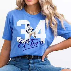 Fernando Valenzuela #34 Baseball T-Shirt - El Toro Memorial