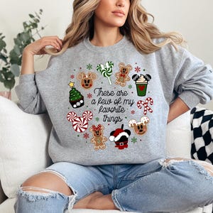 These Are a Few of my Favorite Things Disney Christmas Shirt,Disney Snacks Shirt Christmas Castle Shirt,Disneyland tee Magic Kingdom tshirt afbeelding 3