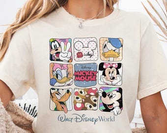 Retro Disneyworld T-Shirt: Mickey and Friends Vacation Tee