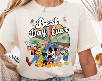 Disney All Character Best Day Ever Shirt, Best Day Ever Sweatshirt, Disney Shirt, Disney Shirt, Disney Vacation Shirt, Disney Family Shirt,