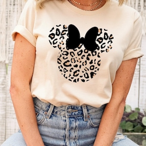 Leopard print Minnie shirt, Animal Kingdom shirt, women&#39;s Disney shirt, animal print Minnie women&#39;s sweatshirt, unisex fit