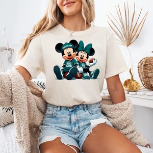 Philadelphia Football Tee: Bird Gang Mickey & Minnie Unisex Shirt image 3