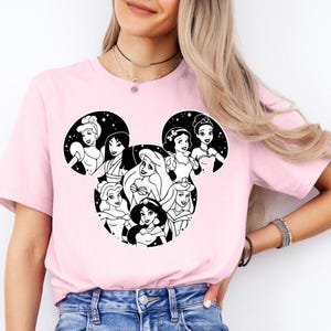 All Disney Princess T-Shirt – Magical Fairytale Princess Tee – Royal Castle Graphic Shirt – Enchanted Disney Princess Outfit