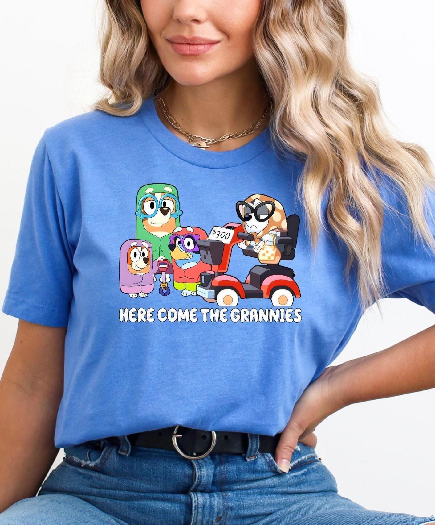 Janet Rita Shirt, Grandma Blue Tee, Here Come Grannies Tee, Grandma Bingo Tee, Granny Muffin Tee, Funny Blue Dog Tee, Disney Bingo Shirt