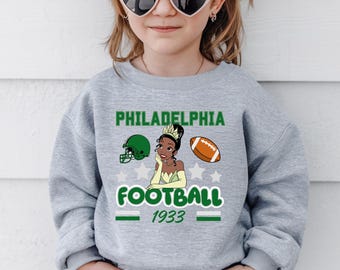 Girls' Philadelphia Football Vintage Graphic Tee: Philly Sports Fan Gear