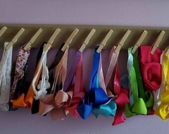 Homemade Bow holder~ kids and babies~ baby~ Kids~ Homemade~ Wood~ 24 inches