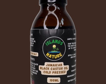 Jamaicaanse zwarte ricinusolie koudgeperst 100ML | Eilanden natuur
