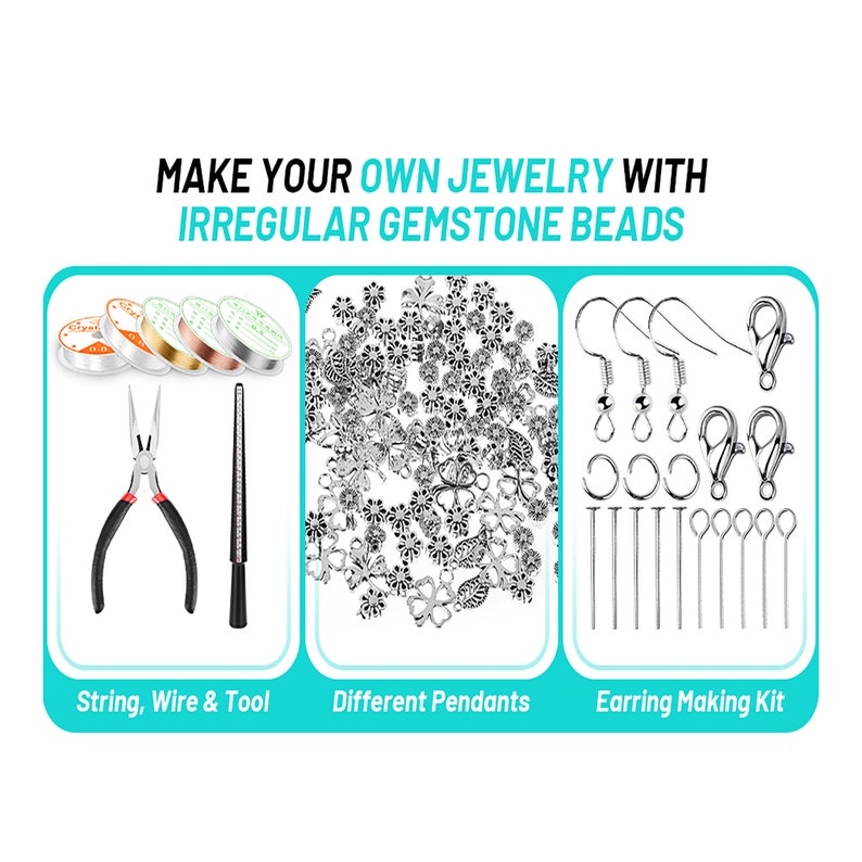 1660Pcs Ring Making Kit with 28 Colors Crystal Beads Jewelry Etsy