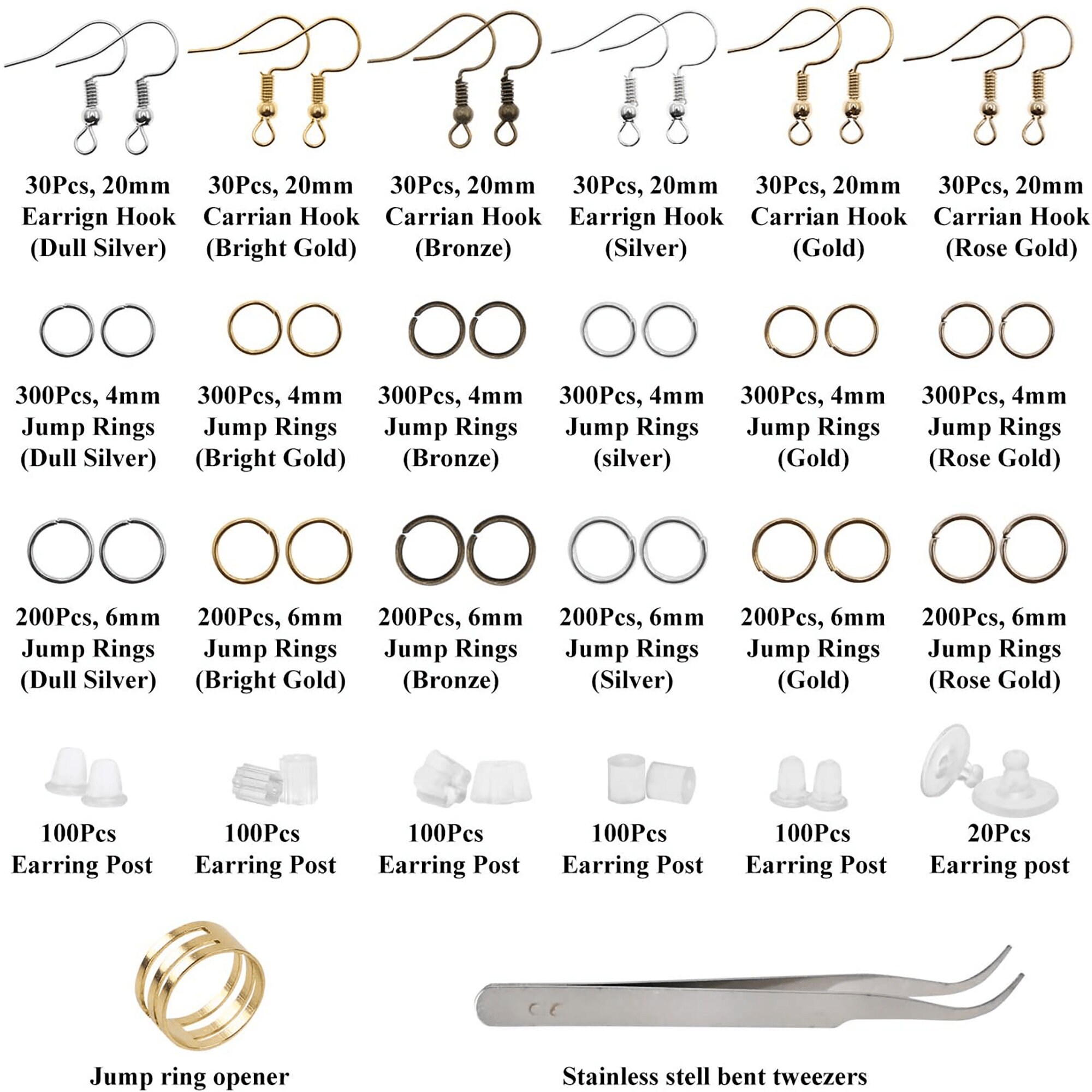 3700PCS Earring Making Supplies Earring Making Kit Earring Etsy