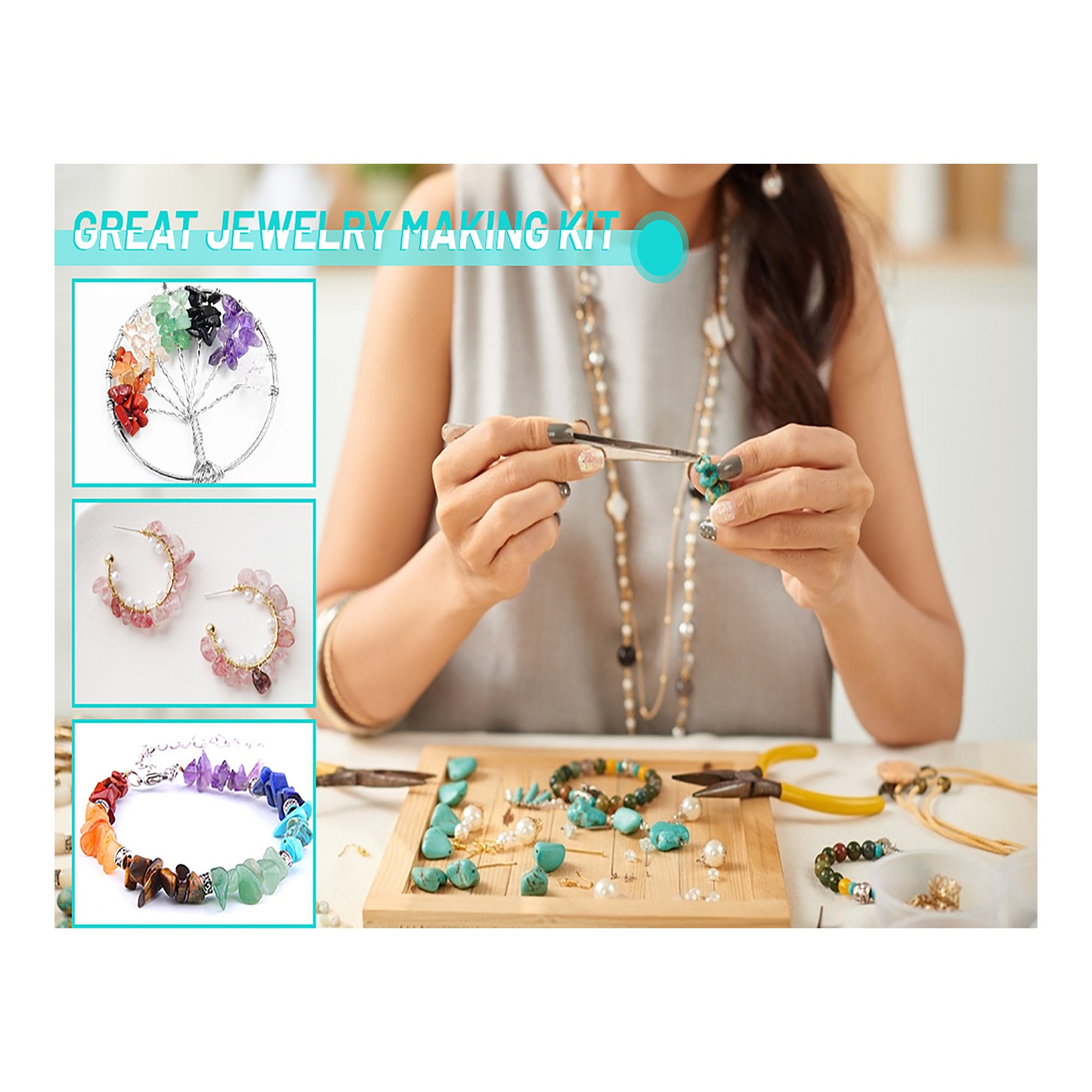 Ring Making Kit1660pcs Crystal Jewelry Making Kit With 28  Etsy