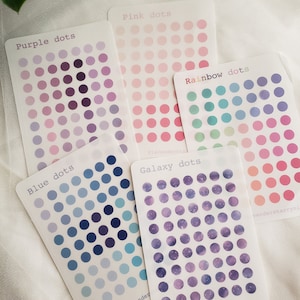 Dot stickers for planners