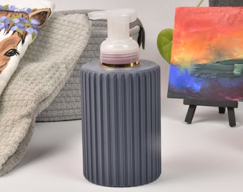 Soap Cover Circular Ribbed Design for Bath and Body Works Foaming Hand Soap Sleeve | Modern | Home Decor