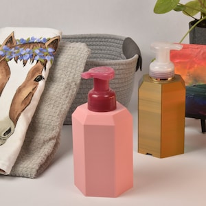 Couvre-savon hexagonal pour Bath and Body Works avec pochette pour savon à mains moussant | Moderne | Décoration d&#39;intérieur
