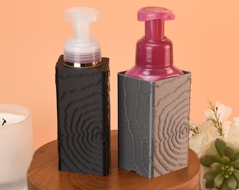 Soap Sleeve Topographic Design for Bath and Body Works Foaming Hand Soap Cover | Modern | Home Decor