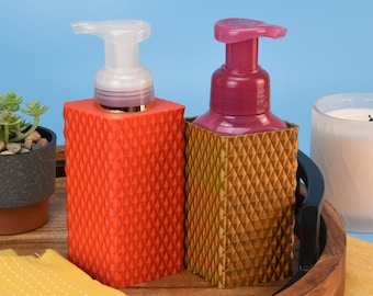Soap Sleeve Diamond Design for Bath and Body Works Foaming Hand Soap Cover | Modern | Home Decor