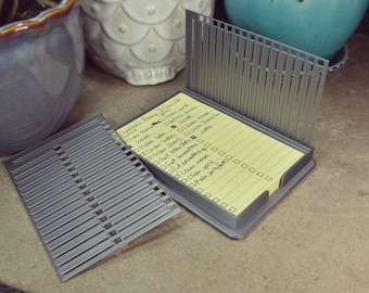 Sticky Note Stencils with Holder | 4x6 Note Holder | Checklist Guide | Desk Organizer | Rubber Feet | Todo List