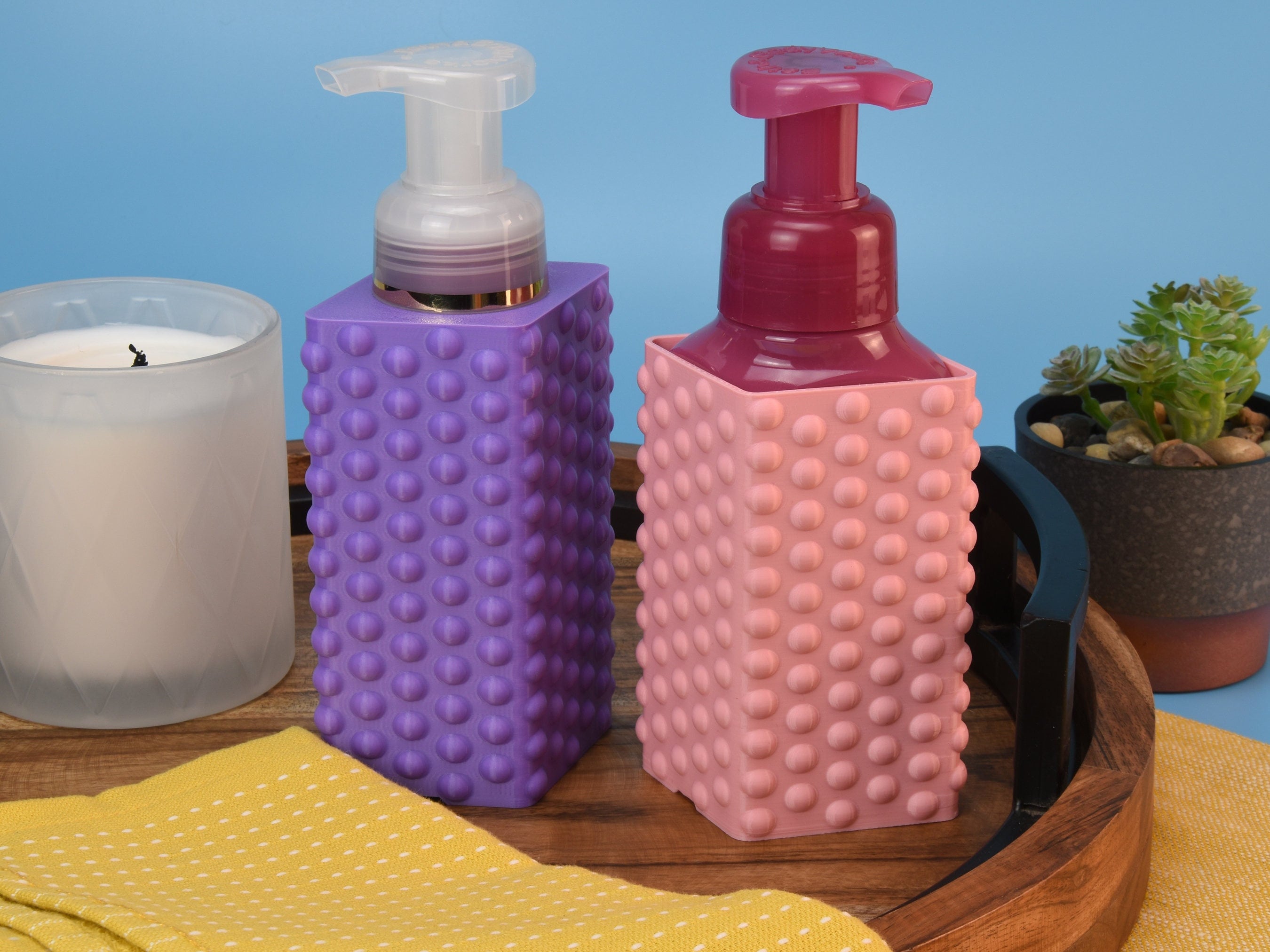 Soap Sleeve Bubbles Design for Bath and Body Works Foaming Hand Soap Cover | Modern | Home Decor