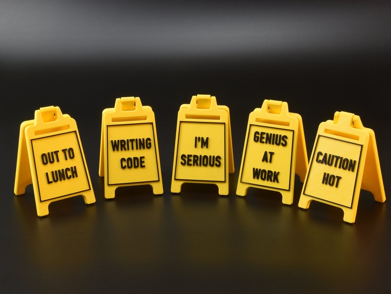 Mini Caution Floor Sign | Custom Text | Wet Floor Sign | Don't Touch ...