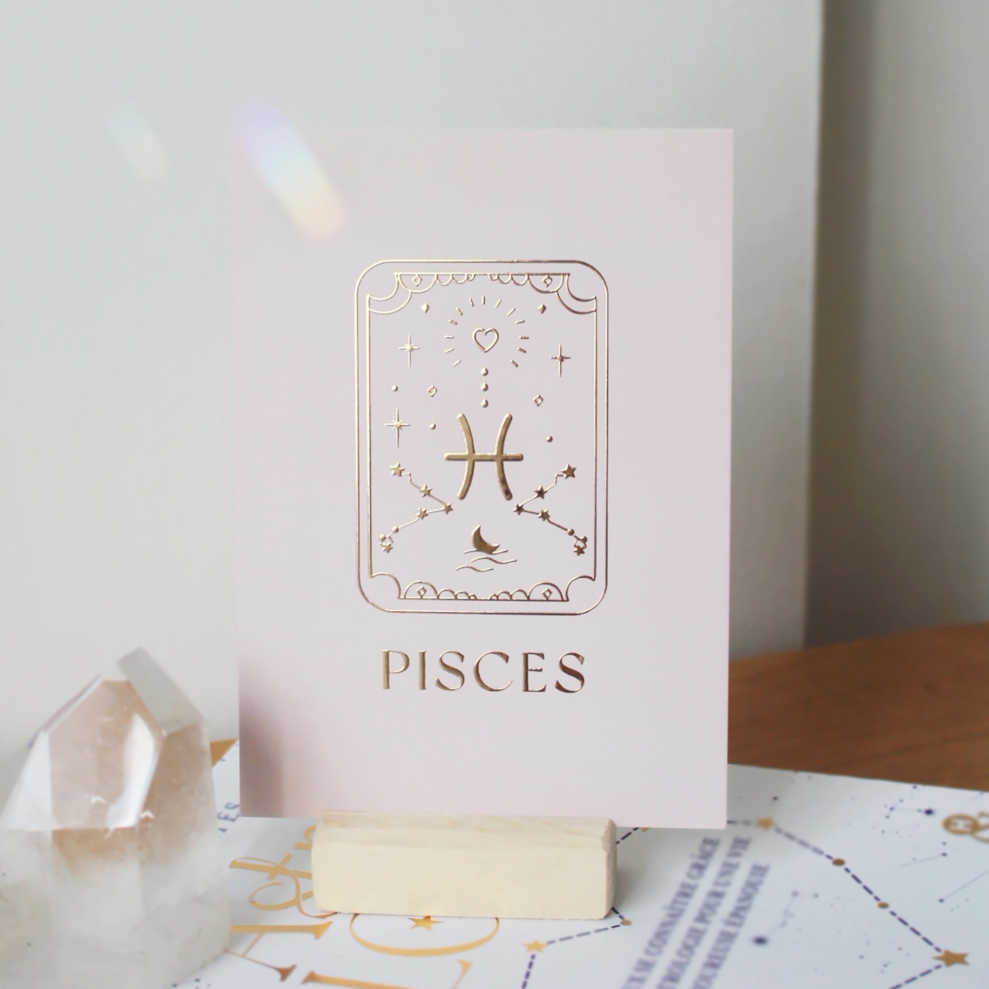 Zodiac Card Print/Zodiac Wall Art Illustration Affiche Astrologie Art Print Minimaliste
