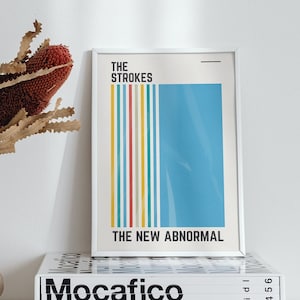 The Strokes - The New Adnormal Poster | Album Cover Poster | Music Gift | Music Wall Decor | Album Art | Mid-Century Modern | MCM