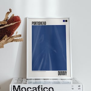 Portishead - Poster minimalista fittizio / Poster di copertina dell'album / Regalo musicale / Decorazione della parete musicale / Arte dell'album / Moderno di metà secolo / MCM