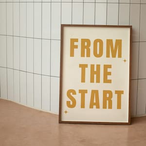 Laufey - From The Start | Bewitched | Song Poster | Music Gift | Music Wall Decor | Minimalist | Mid-Century Modern | Typography Poster