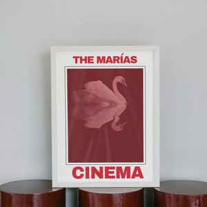 Das Marias Kino Poster Version 2| Album Cover Poster | Musik Geschenk | Tour Merch | Album Kunst | Minimalistisches Poster | The Marias Poster