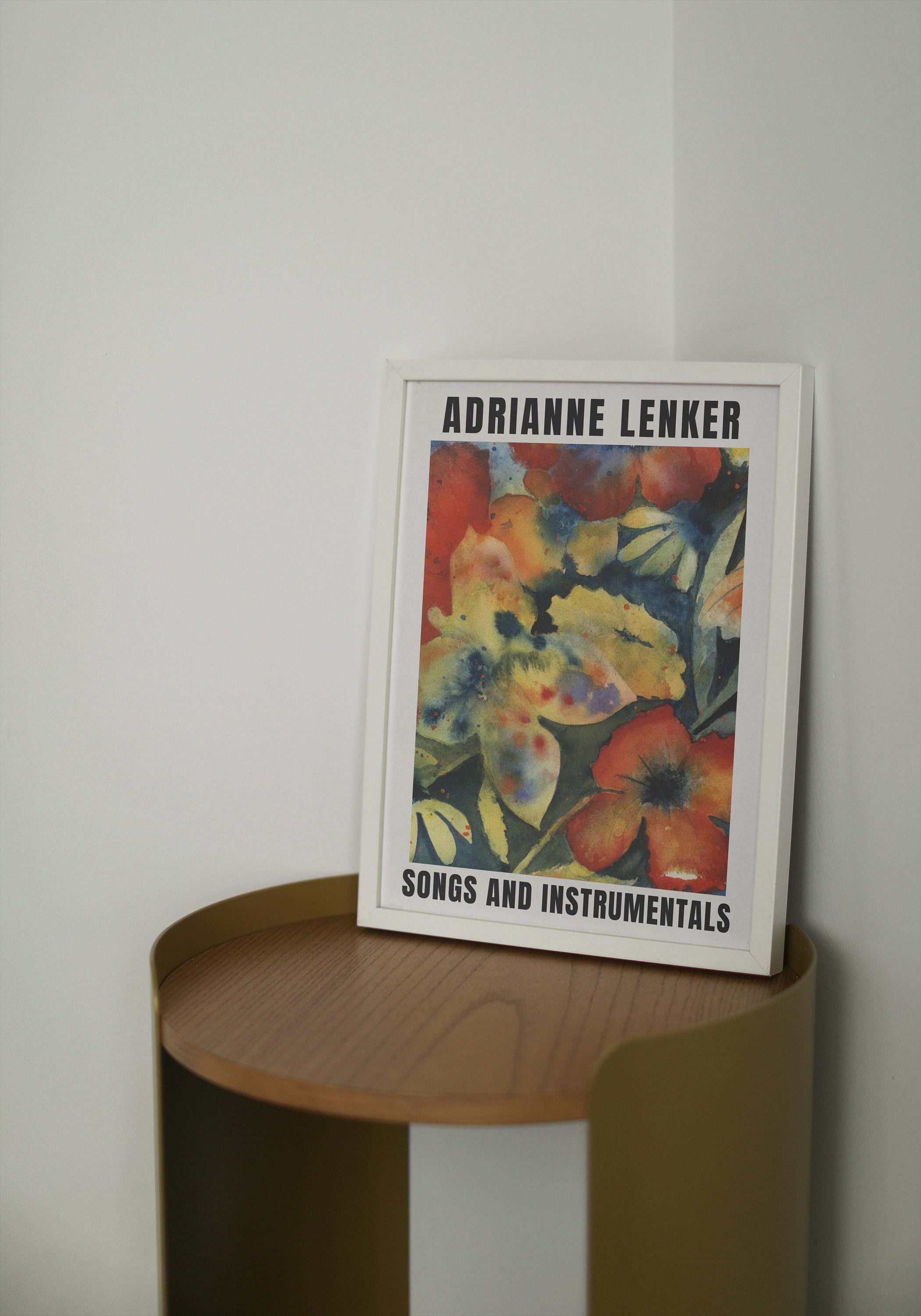 Adrianne Lenker Song and Instrumentals Inspired Minimalist Poster Album