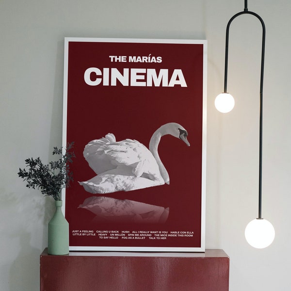 The Marías Cinema Poster | Album Cover Poster | Music Gift | Music Wall Decor | Album Art | Mid-Century Modern | MCM