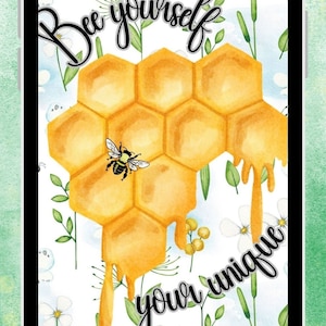 Bee Happy-Positive Phone wallpaper,Positive affirmation phone wallpaper,digital download