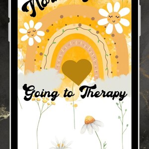 Normalize Therapy Mental Health Phone Wallpaper,Mental health wallpaper,instant download