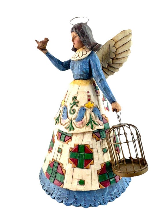 ジムショア 天使 エンジェル 鳥籠 エネスコ Enesco イースター ジムショア 天使 エンジェル 鳥籠 エネスコ Enesco イースター