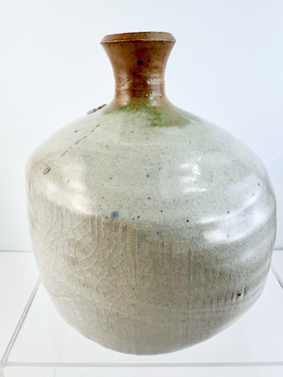 スタジオ　ポタリー Vintage Studio Pottery Vase Earthenware Vessel Signed Handmade