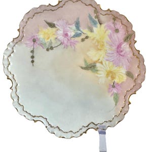 Victorian Rosenthal Porcelain Plate Monbijou Bavaria hand-painted Signed Antique