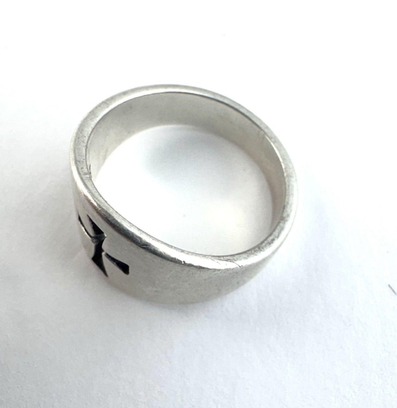 James Avery Wide Crosslet Ring Sterling Silver 925 Size 6.25