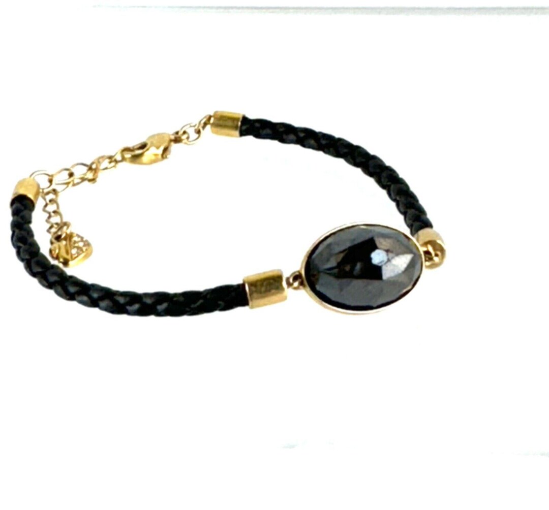 Swarovski ブラッククリスタルブレスレット スワロフスキー ブラック クリスタル ブレスレット ゴールドトーン