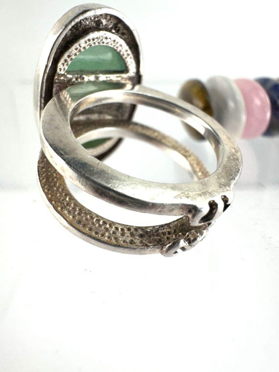 Sterling Silver Interchangeable Ring 7 Chakras Ge… - image 6