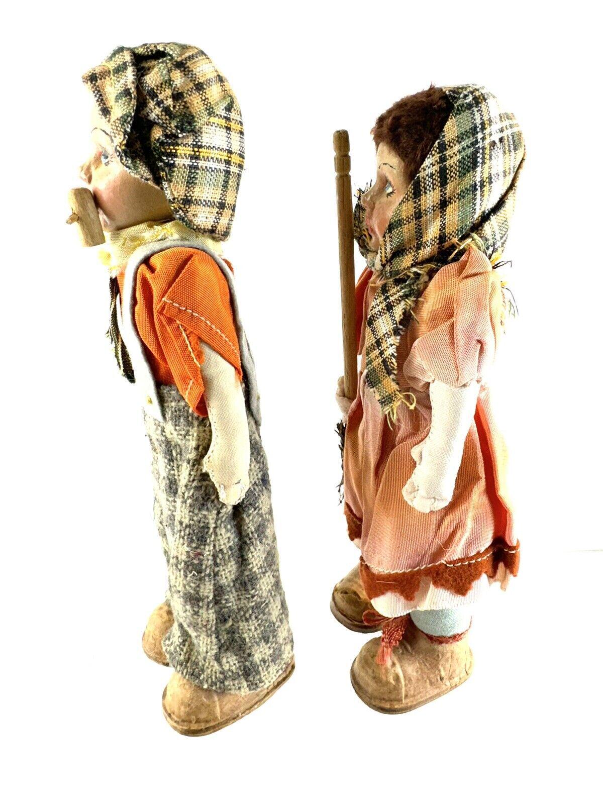 ヴィンテージ 1950 年代 イタリア製 男の子と女の子の人形 ペア 7