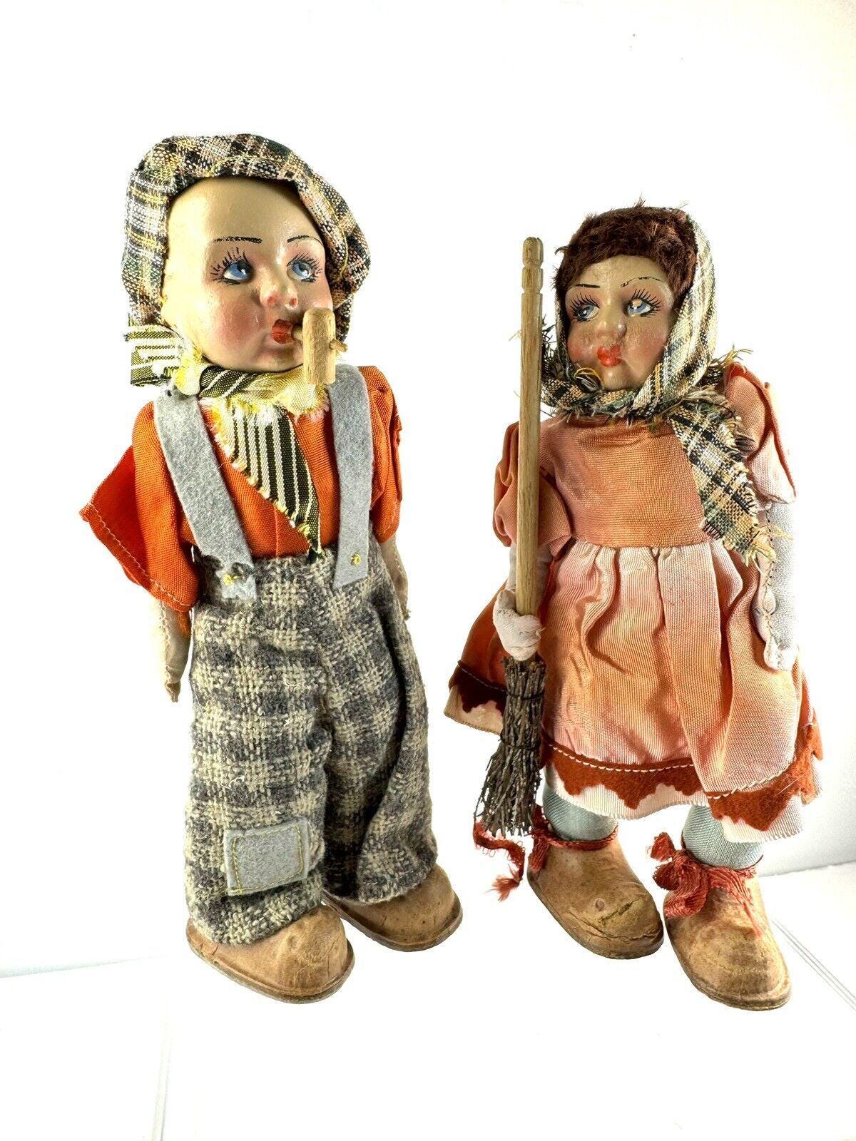 ペア人形 ヴィンテージ 1950 年代 イタリア製 男の子と女の子の人形 ペア 7