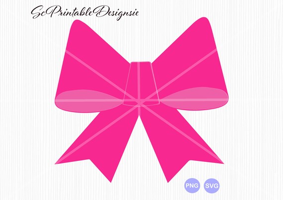 Pink Bow SVG Pink Bow Clipart Pink Bow Vector Pink Bow Png | Etsy