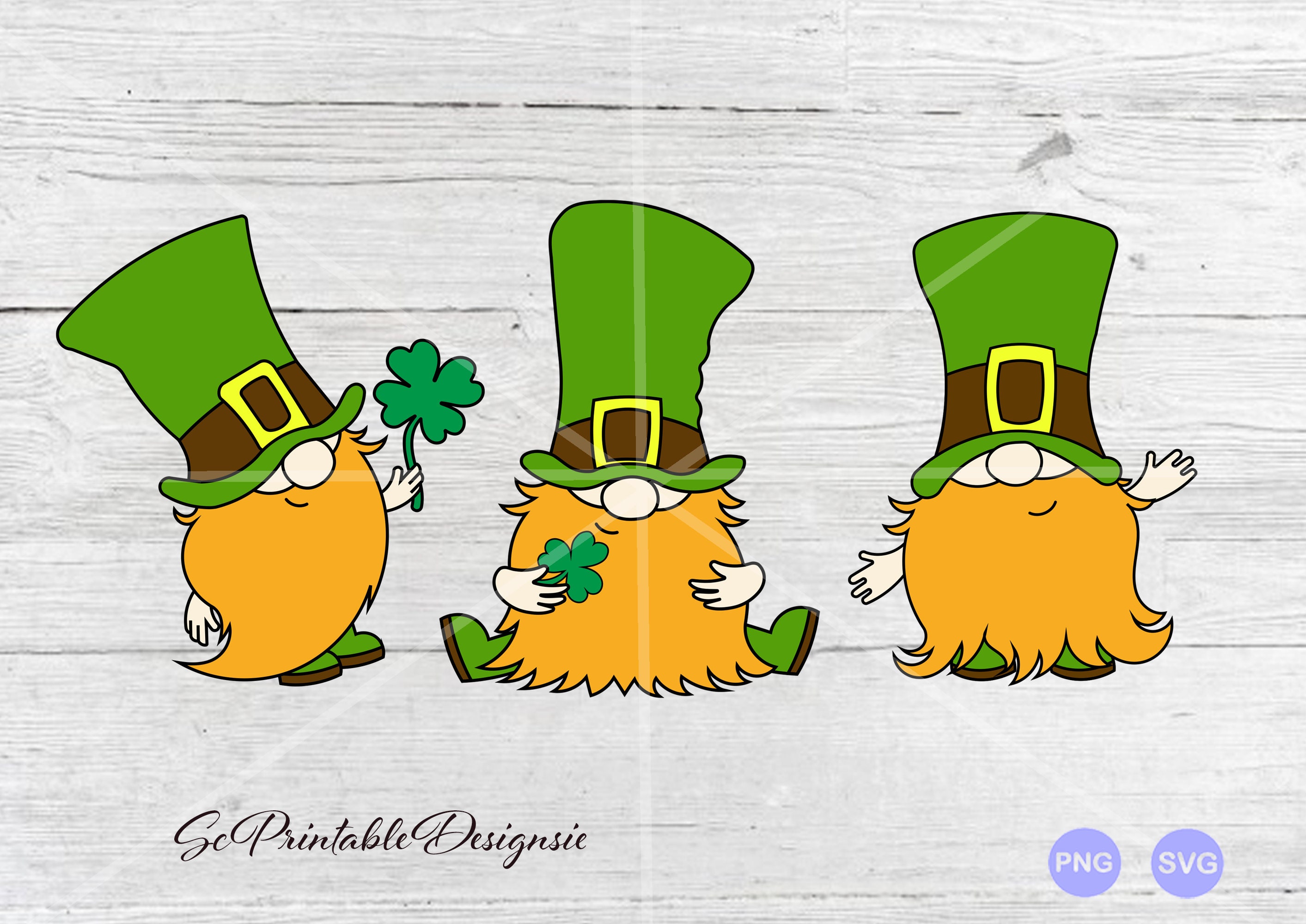 St.patrick&rsquo;s Day Svg, Leprechaun SVG, Leprechaun Trio Clipart