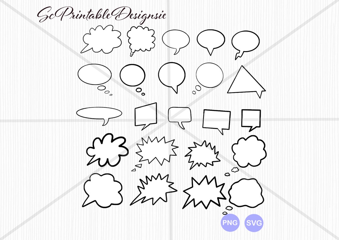 Speech Bubbles SVG, Speech Bubble Vector, Speech Bubble Png, Speech ...